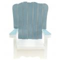 Floristik24 Dekorativní židle ze dřeva bílo-tyrkys-šedá H16cm