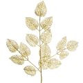 Floristik24 Skeleton Leaves Umělé listy vrby Gold Branch Deco 63cm