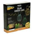 Floristik24 Solární zahrada světle žlutá 22 cm s 25 LED teplou bílou
