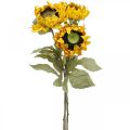 Floristik24 Umělé slunečnice Sunflower Deco Drylook L60cm 3ks