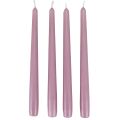 Floristik24 Kuželové svíčky Wenzel svíčky lila 250/23mm 12 ks