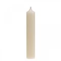 Floristik24 Kuželová svíčka bílá krémová dekorace na svíčku 120mm / Ø21mm 6ks
