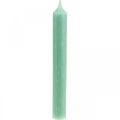 Svíčky tyčkové Zelené svíčky Dekorace na svíčku nefrit Ø21/170mm 6ks