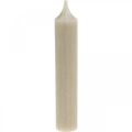Floristik24 Tyčinkové svíčky, krátké, svíčky, hnědé, podzimní dekorace, Ø21/110mm, 6 kusů