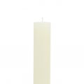 Floristik24 Kuželové svíčky jednobarevné krémové 34mm x 300mm 4ks