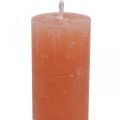 Floristik24 Svíčky barevné přes Orange Peach 34×240mm 4ks