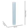 Modrá kuželová svíčka na svícny a dekoraci stolu, 34x240mm, 4 kusy | Floristik24.cz