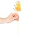 Dekorativní zahradní kůly - Barevná rodinka ježků - 34 cm, 12 kusů | Floristik24.cz