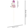 Dekorativní zahradní kůly - Barevná rodinka ježků - 34 cm, 12 kusů | Floristik24.cz