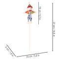 Květinové kolíky strašák na květinovou výzdobu 37cm 6 ks | Floristik24.cz