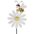 Floristik24 Jarní dekorace květina plug včelí dekorace 11×7,5cm 6ks