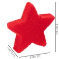 Malá ozdobná hvězda, floková rozptylová dekorace, 5 cm, 40 kusů | Floristik24.cz