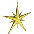 Floristik24 Vánoční dekorace přívěsek hvězda zlatý Š11,5cm 16ks
