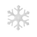 Floristik24 Bodová dekorace sněhové vločky bílé 3,5cm 120p