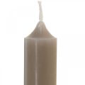 Floristik24 Pilířové svíčky šedé krátké svíčky Ø2,2cm V11cm 6ks