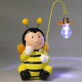 Floristik24 Dekorativní figurka včelky se světlem V21cm