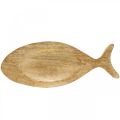 Floristik24 Deko podnos dřevo ryby dřevěný podnos dřevěný talíř 30x3x12cm