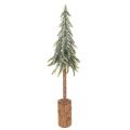 Floristik24 Umělá jedle, ledová úprava, s dřevěným podstavcem, zimní dekorace, 60 cm