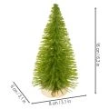 Umělý vánoční stromeček s dřevěným podstavcem, malý, 16 cm, 6 kusů | Floristik24.cz