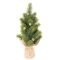 Floristik24 Umělý vánoční stromeček v jutovém pytli, malá dekorace na stůl, mini vánoční stromeček, 38 cm