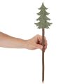 Dekorativní vánoční stromeček na špejli do květináčů a vysokých aranžmá, 45 cm, 6 kusů | Floristik24.cz