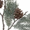 Floristik24 Jedle větev umělá vánoční větvička matná 71cm