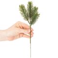 Umělá zelená jedlová větvička pro zimní dekorace, 25 cm, 24 kusů | Floristik24.cz