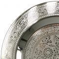 Floristik24 Dekorační talíř Marrakech stříbrný Ø33cm