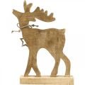 Floristik24 Dekorace na stůl Vánoční dekorace jelen dřevěná stojánková dekorace sob V33cm