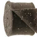 Floristik24 Pot tape plstěná páska hnědá s puntíky 15cm x 5m
