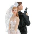 Floristik24 Dortová figurka svatební pár 15,5 cm