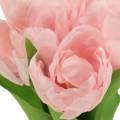 Floristik24 Tulipány umělé růže 26,5cm 5ks