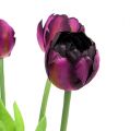 Floristik24 Kytice tulipánů 43cm fialová