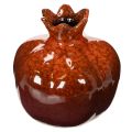 Floristik24 Keramická dekorace z granátového jablka, lesklá, 14 cm