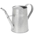Floristik24 Pozinkovaná dekorativní konev na zalévání, kovová, šedá, vintage vzhled, 1,7 l, výška 23 cm, pro stylové květinové dekorace a květináče
