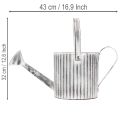 Vintage květináč Ø17cm, dekorativní konev na zalévání, kovový květináč ve stylu shabby chic | Floristik24.cz