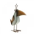 Floristik24 Kovový ptáček, ozdobný havran, kovová dekorace, zahradní dekorace 24,5cm
