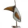 Floristik24 Kovový ptáček, ozdobný havran, kovová dekorace, zahradní dekorace 24,5cm