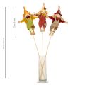 Dekorativní figurka strašáka na špejli pro tvoření a rostliny, 60 cm | Floristik24.cz