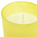Floristik24 Vonná svíčka ve sklenici citron-bazalka Ø7cm