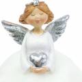 Floristik24 Vánoční dekorace anděl pokyvující postava anděl strážný V18cm