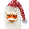 Floristik24 Vánoční přívěsek Santa hlava 14cm, 20cm 2ks