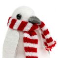 Floristik24 Vánoční dekorace tučňák 11cm bílý 3ks