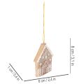 Vánoční ozdoby, design medového dortu, sob, perníkový muž, sněhová vločka, 7 cm, 4 kusy | Floristik24.cz