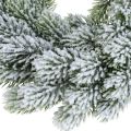 Floristik24 Vánoční věnec jedlové větve Jedlový věnec uměle zasněžovaný Ø28cm