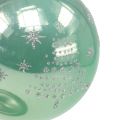 Floristik24 Vánoční koule se třpytivým eukalyptem Ø8cm 6ks