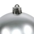 Floristik24 Vánoční koule stříbrná Ø10cm 4ks