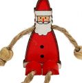 Floristik24 Figurka Santa Clause sedící 6,5cm červená 12ks