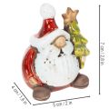 Figurka Santa Clause s vánoční ozdobou, 7 cm, 2 kusy | Floristik24.cz