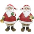 Floristik24 Deko figurka Santa Claus s hvězdou / taška H13cm 2ks